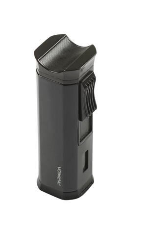Parmida 3 Torch Pürmüz Siyah Metal Puro Çakmağı