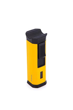 Parmida 3 Torch Pürmüz Sarı-Siyah Metal Puro Çakmağı