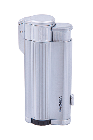 Parmida 3 Torch Pürmüz Gümüş Puro Çakmağı