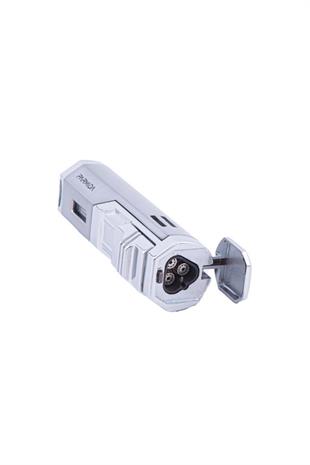 Parmida 3 Torch Pürmüz Gümüş Puro Çakmağı