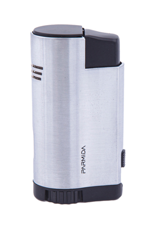 Parmida 3 Torch Pürmüz Gümüş Puro Çakmağı