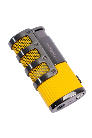Parmida 3 Torch Pürmüz Sarı - Gunmetal Metal Puro Çakmağı