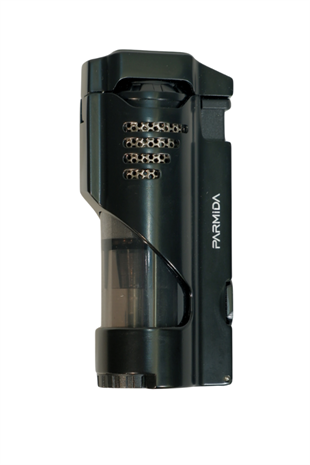 Parmida 3 Torch Pürmüz Delicili Siyah Metal Puro Çakmağı