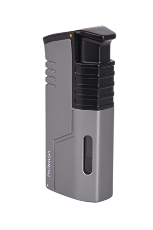 Parmida 3 Torch Pürmüz Gunmetal-Siyah Metal Puro Çakmağı