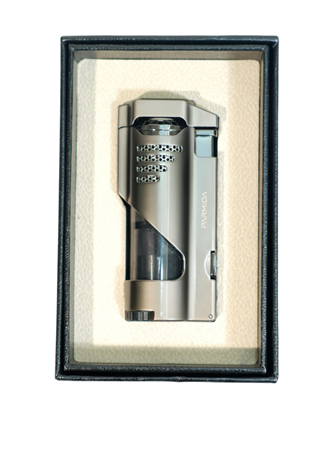 Parmida 3 Torch Pürmüz Delicili Gunmetal Metal Puro Çakmağı