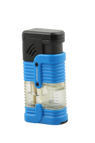 Parmida 3 Torch Pürmüz Mavi-Siyah Puro Çakmağı