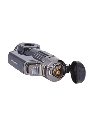 Parmida 3 Torch Pürmüz Siyah Puro Çakmağı