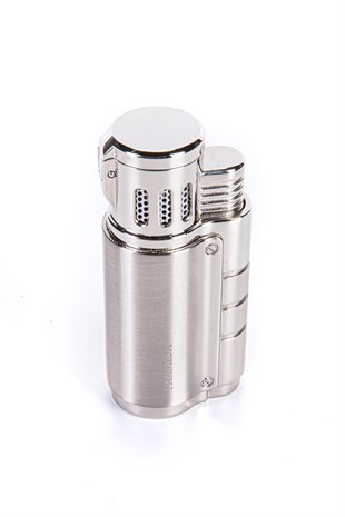 Parmida 3 Torch Pürmüz Gümüş Puro Çakmağı