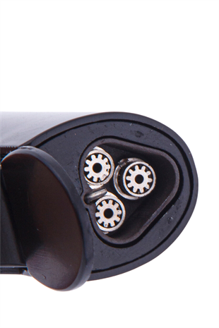 Parmida 3 Torch Pürmüz Siyah Puro Çakmağı