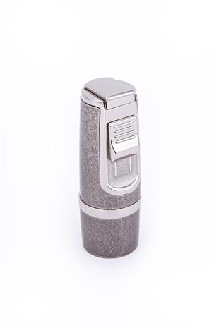 Parmida 3 Torch Pürmüz Fırçalı Gunmetal Metal Puro Çakmağı