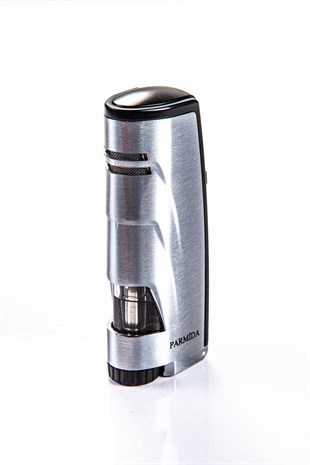 Parmida 3 Torch Pürmüz Gümüş Puro Çakmağı