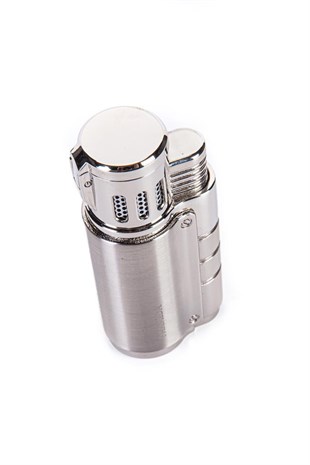 Parmida 3 Torch Pürmüz Gümüş Puro Çakmağı
