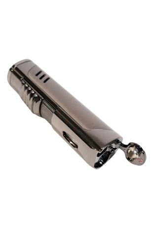 Parmida Üç Torch Pürmüz Gunmetal Delicili Metal Puro Çakmağı