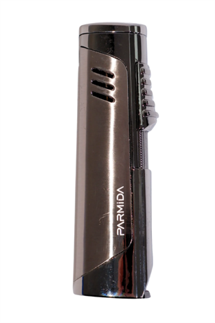 Parmida Üç Torch Pürmüz Gunmetal Delicili Metal Puro Çakmağı
