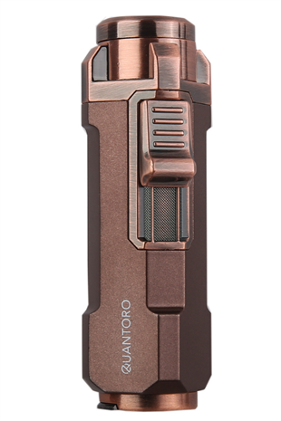 Quantoro Üç Torch Pürmüz Delicili Bakır Metal Puro Çakmağı