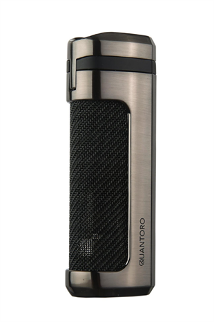 Quantoro 3 Torch Pürmüz Siyah-Gunmetal Metal Puro Çakmağı