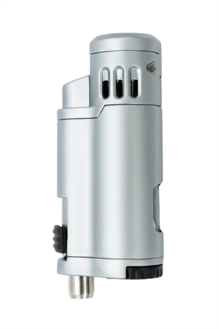 Quantoro 3 Torch Pürmüz Gümüş Metal Puro Çakmağı