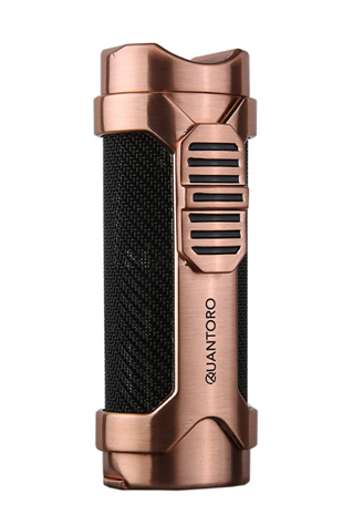 Quantoro 3 Torch Pürmüz Delicili Siyah-Gold Metal Puro Çakmağı