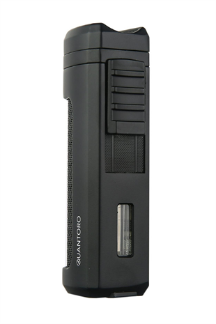 Quantoro 3 Torch Pürmüz Siyah Metal Puro Çakmağı