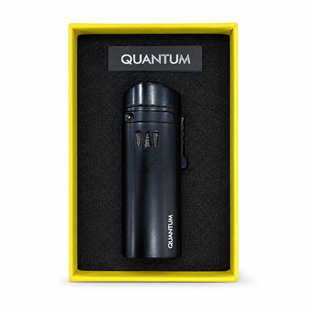 Quantum Üç Torch Pürmüz Siyah Dahili Punch Metal Puro Çakmağı