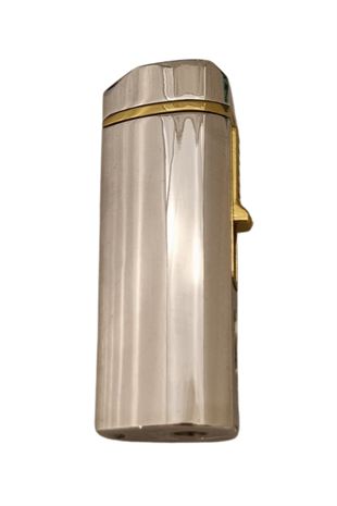 PremiumQuality Çakmak Kesici Gaz Gümüş Üçlü Puro Seti