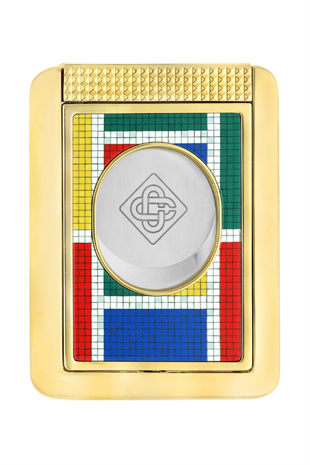 S.T. Dupont Casablanca Mozaik Desenli Çakmak Kesici Küllük Premium Üçlü Puro Seti