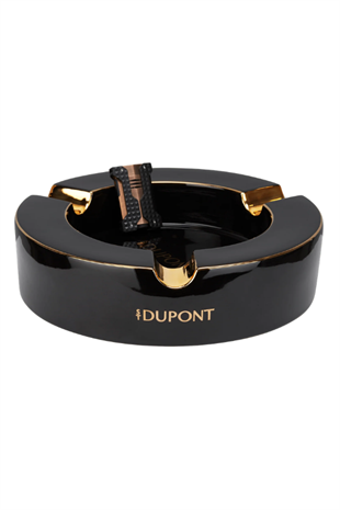 S.T. Dupont Siyah Gold Porselen Üçlü Puro Küllüğü 6737