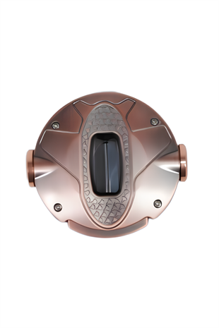 Parmida Bronz İşlemeli Çark Mekanizmalı V-Cut Puro Makası Kesici