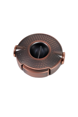 Parmida Bronz İşlemeli Çark Mekanizmalı V-Cut Puro Makası Kesici