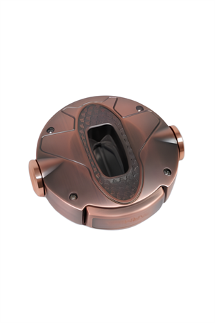 Parmida Bronz İşlemeli Çark Mekanizmalı V-Cut Puro Makası Kesici