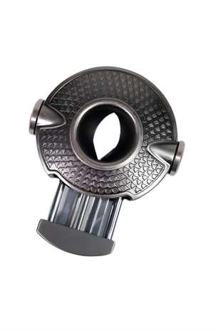 Parmida Gümüş İşlemeli Çark Mekanizmalı V-Cut Puro Makası Kesici