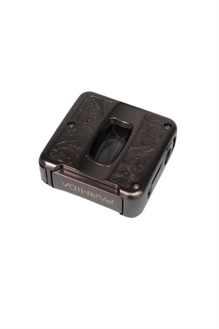 Parmida Gümüş İşlemeli V-Cut Puro Makası Kesici