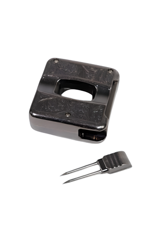 Parmida Gümüş İşlemeli V-Cut Puro Makası Kesici