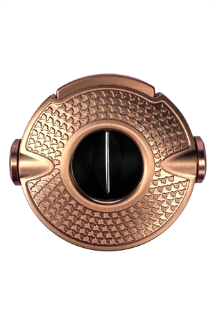 Parmida Rose Gold İşlemeli Çark Mekanizmalı V-Cut Puro Makası Kesici