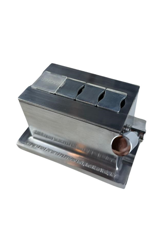 PQ Gümüş Masa Tipi 4 Fonksiyonlu Metal Puro Makası Kesici