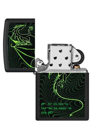 Zippo Çakmak 48497-100088 Cyberpunk Dragon Design