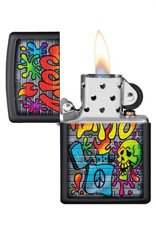 Zippo Çakmak 49605-089095 218 Zippo Street Art Design