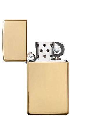 Zippo Çakmak 1654B-000157 High Polish Brass Slim Brass WO/S B