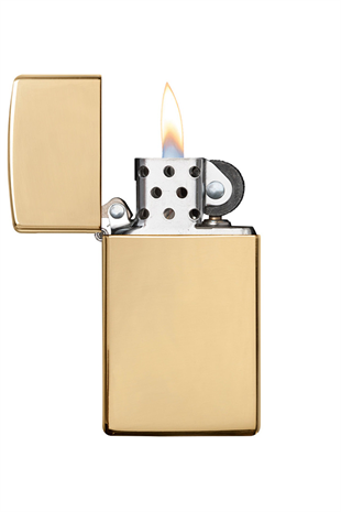 Zippo Çakmak 1654B-000157 High Polish Brass Slim Brass WO/S B