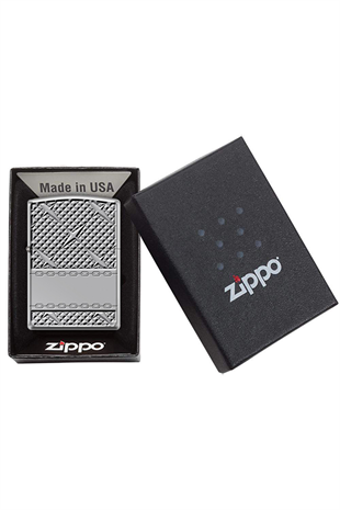 Zippo Çakmak 167-072998 Diamond Plate Chain Design