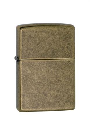 Zippo Çakmak 201FB-000117 Reg Flat Btm Antique Bras