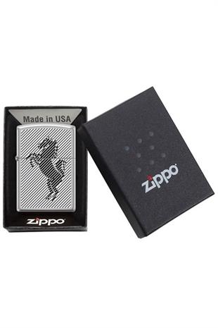 Zippo Çakmak 205-106287 Black Horse With Background