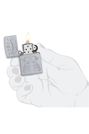 Zippo Çakmak 205 21 Pfspr Butterfly & Wolf Design 49591