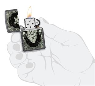 Zippo Çakmak 211 Hearts Design 48720-109152