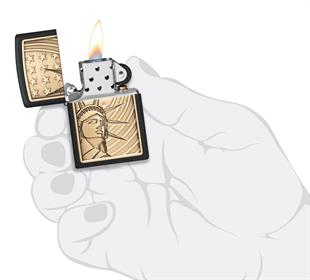 Zippo Çakmak 218 Liberty And Flag Emblem 48921-114536