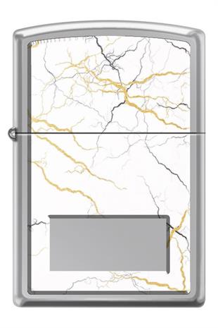 Zippo Çakmak 250-107351 Chrome Marble Panel Design 2
