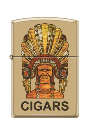 Zippo Çakmak 254B-102080 Cigar Indian