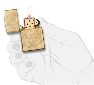 Zippo Çakmak 254B Tiger Dragon Design 49024-073188