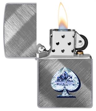 Zippo Çakmak 28182 Ace Of Spades Diamond Design 46472-121926