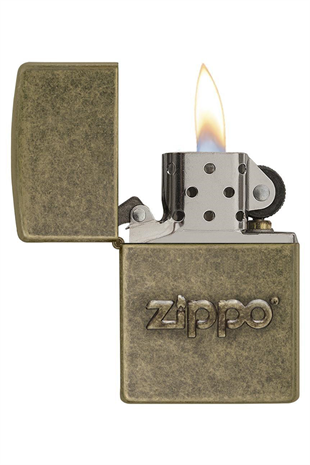 Zippo Çakmak 28994-000003 Zippo Stamp Antiqued Brass
